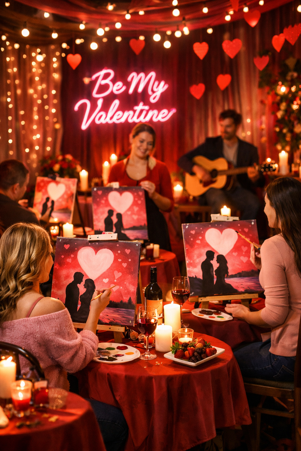 Candlelight Couples Paint & Sip